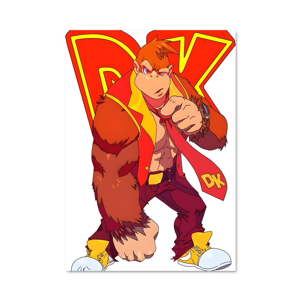 Poster Donkey Kong's Adventure – affiche Mario